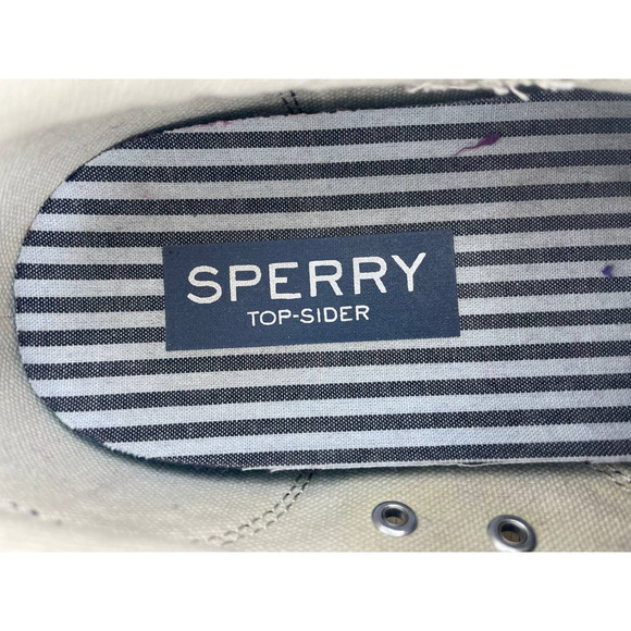 Sperry Top Sider Men's Chambray Lace Up Sneaker Shoes 13 - Picture 7 of 9